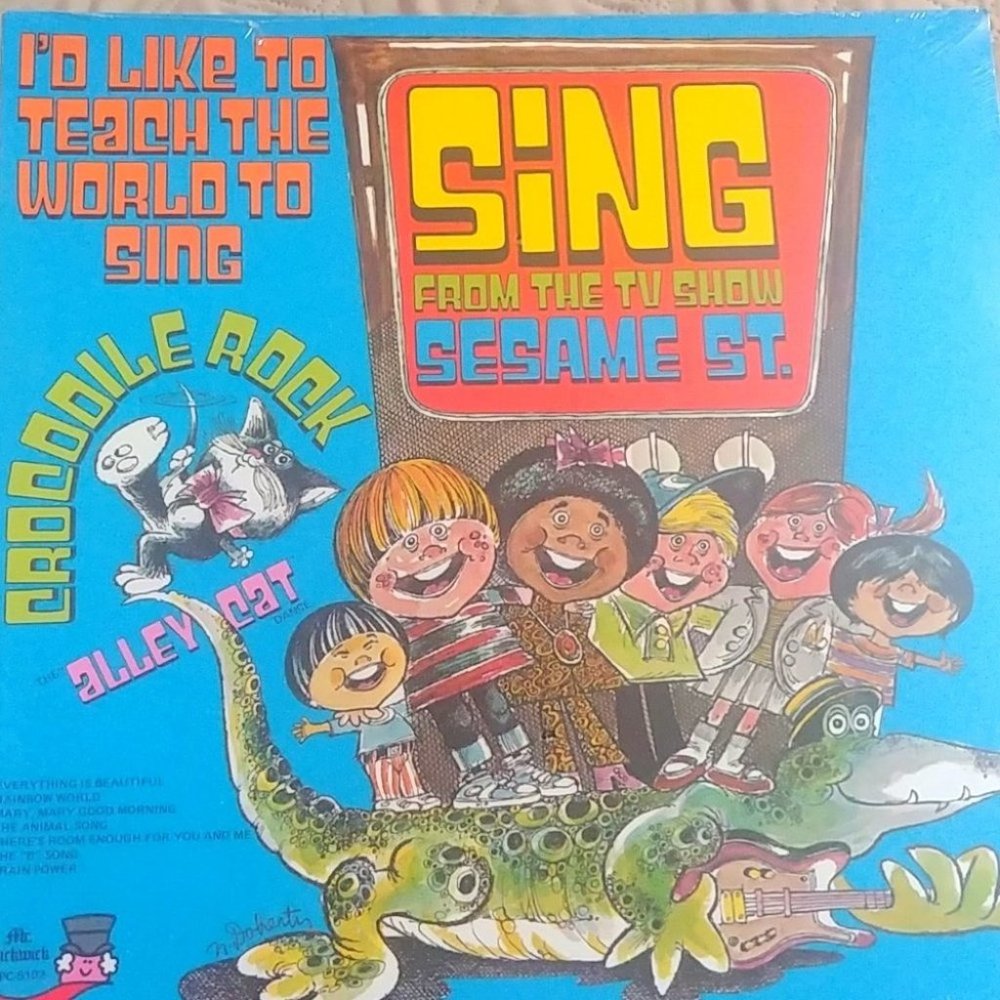 Vintage Sesame St Record Sing